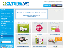 Tablet Screenshot of cuttingart.com.au